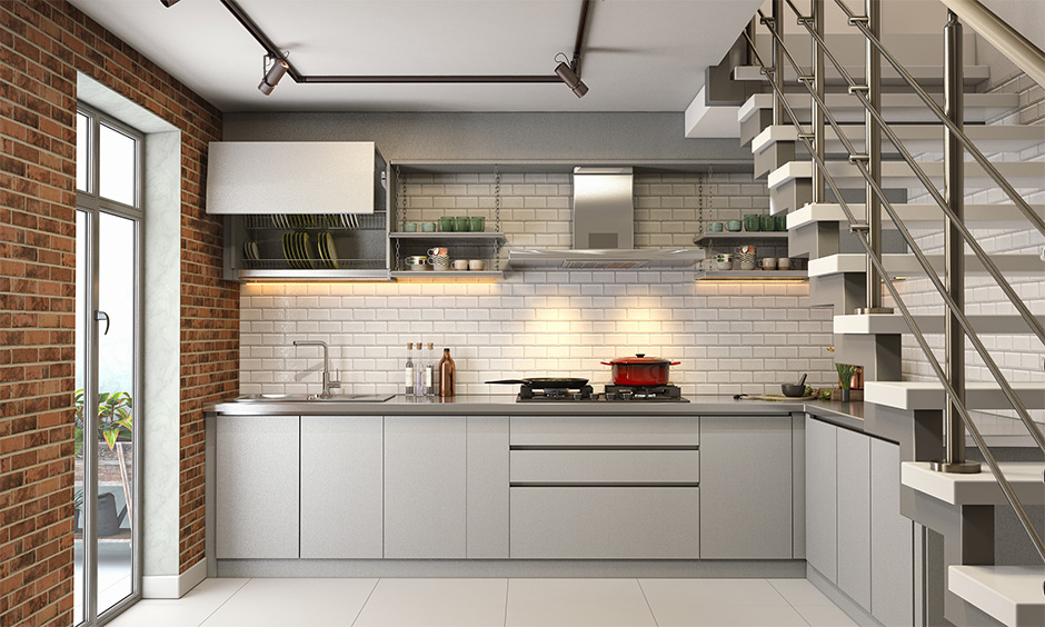 10 Desain Kitchen Set Bawah Tangga, Trik Hemat Ruang Nih! - RonaGriya